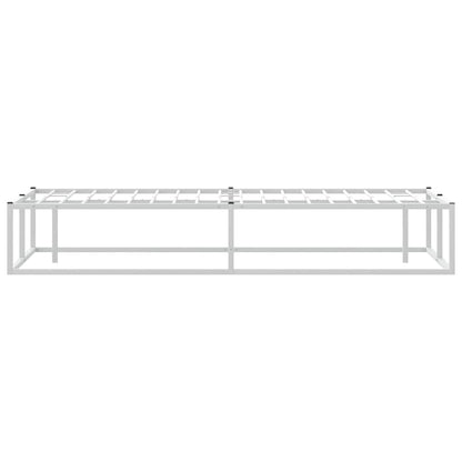 Bettgestell ohne Matratze Weiß 140x200 cm Metall