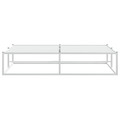 Bettgestell ohne Matratze Weiß 160x200 cm Metall