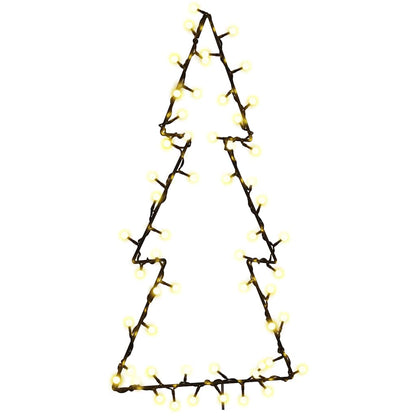 Weihnachtsbeleuchtung Weihnachtsbaum-Silhouette 80 LEDs
