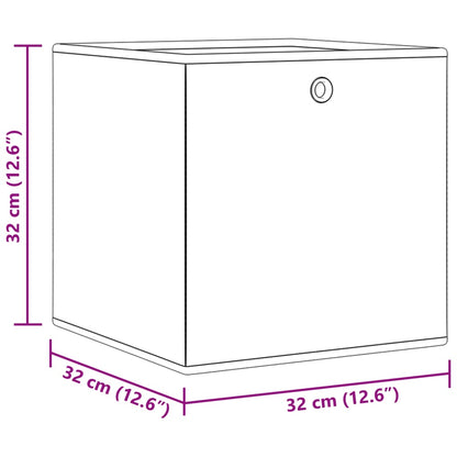 Faltboxen 4 Stk. Creme 32x32x32 cm Vlies