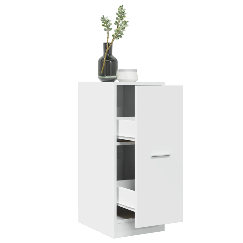 Armoire d'apothicaire blanc 30x41x77,5 cm en bois