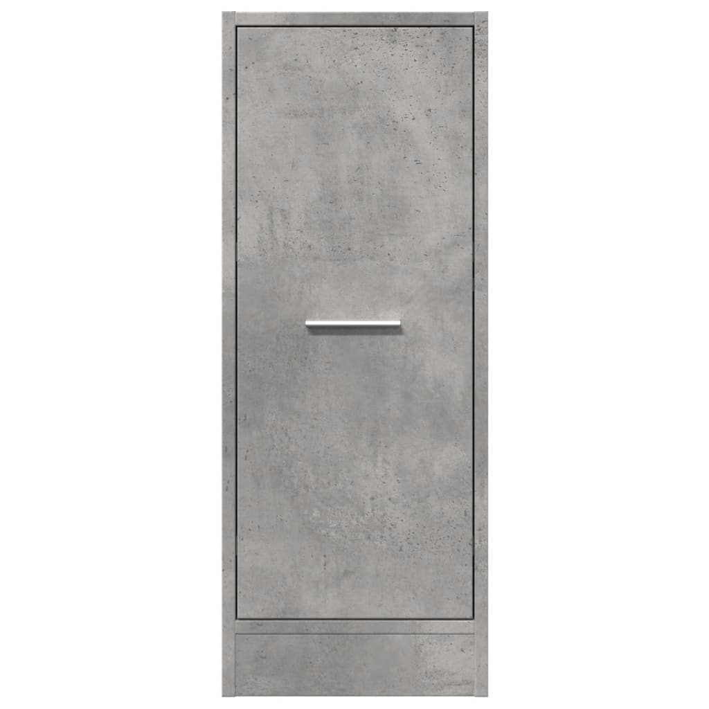 Armoire d'apothicaire gris béton 30x41x77,5 cm en bois