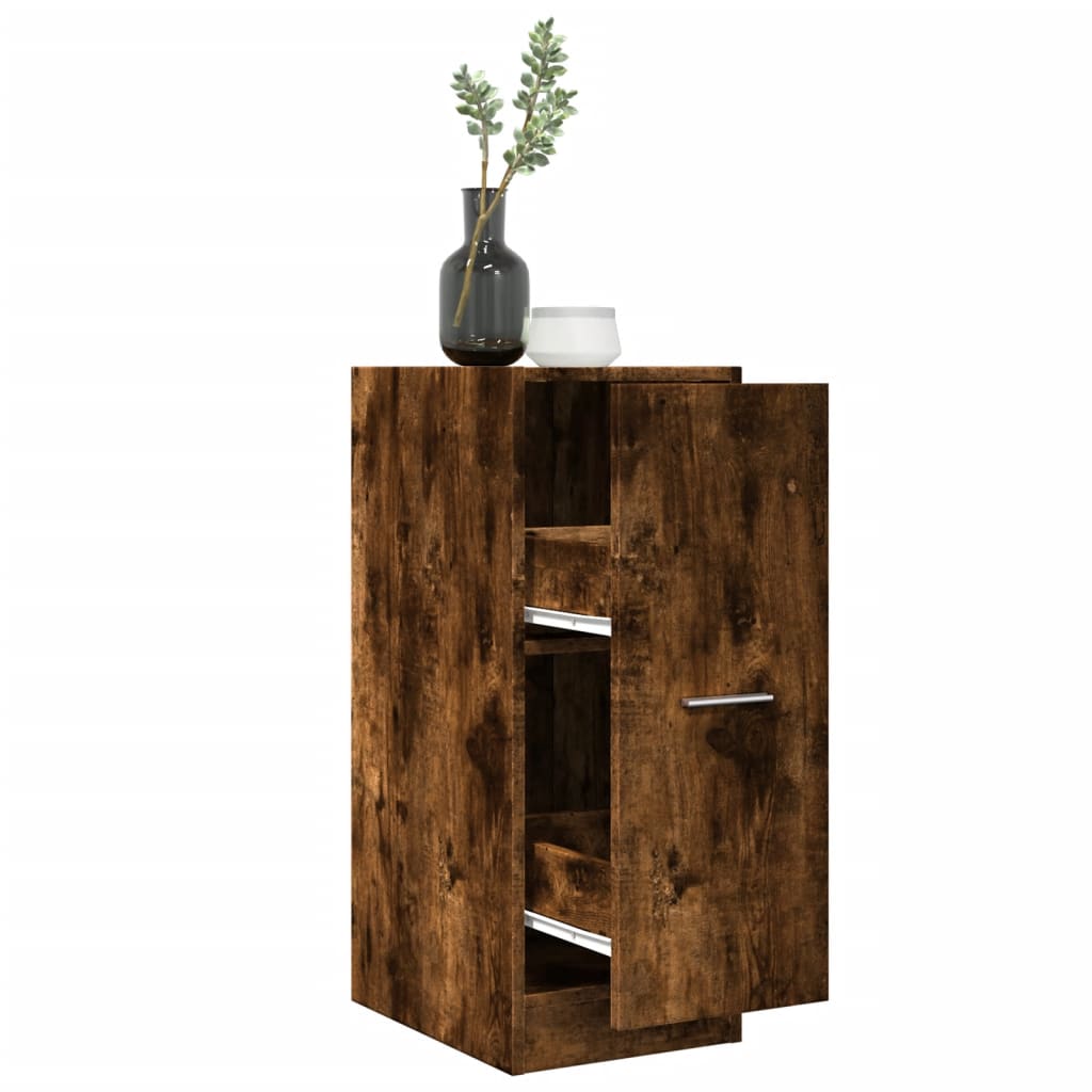 Armoire d'apothicaire chêne fumé 30x41x77,5 cm en bois