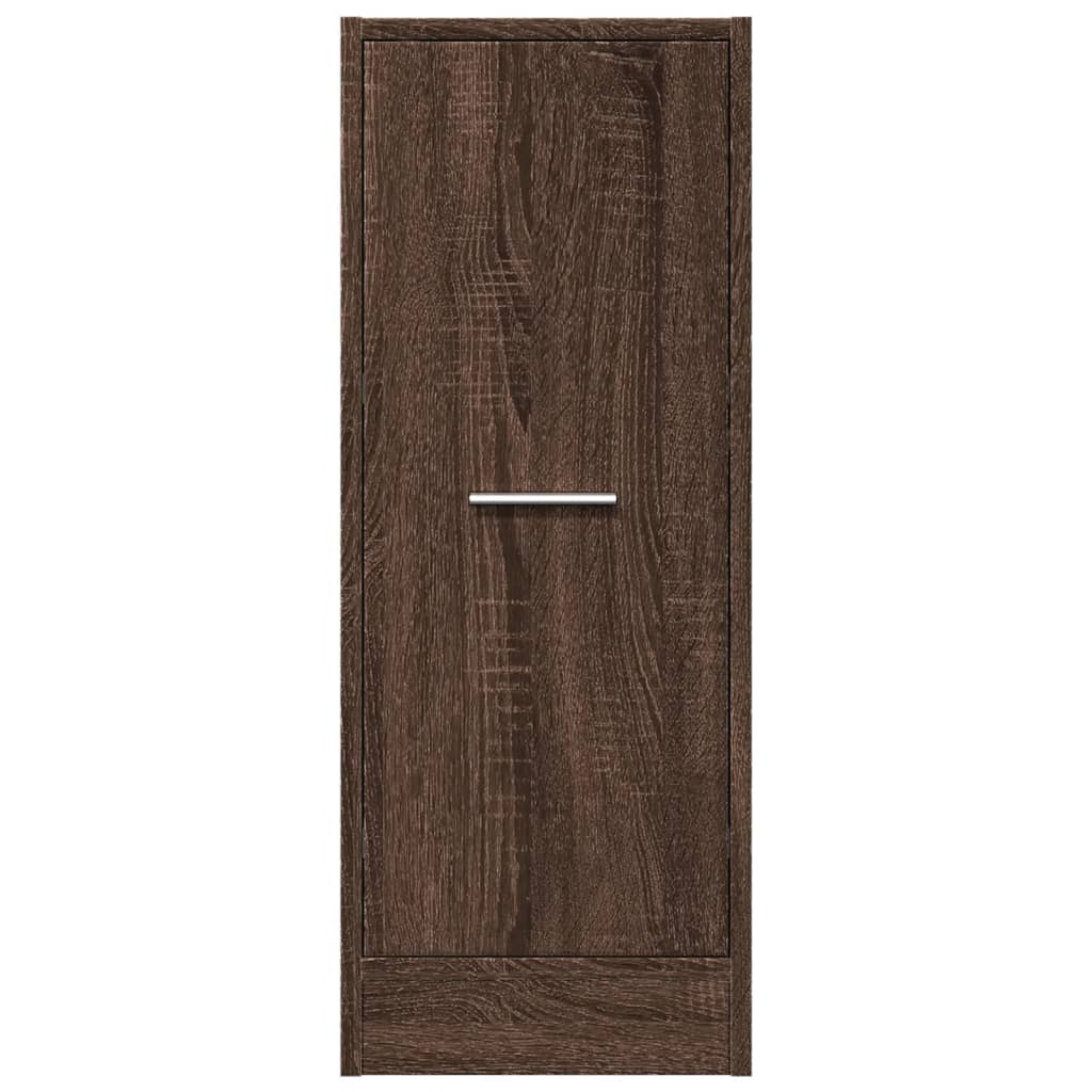 Armoire d'apothicaire aspect chêne brun 30x41x77,5 cm en bois