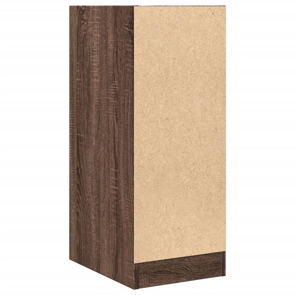 Armoire d'apothicaire aspect chêne brun 30x41x77,5 cm en bois