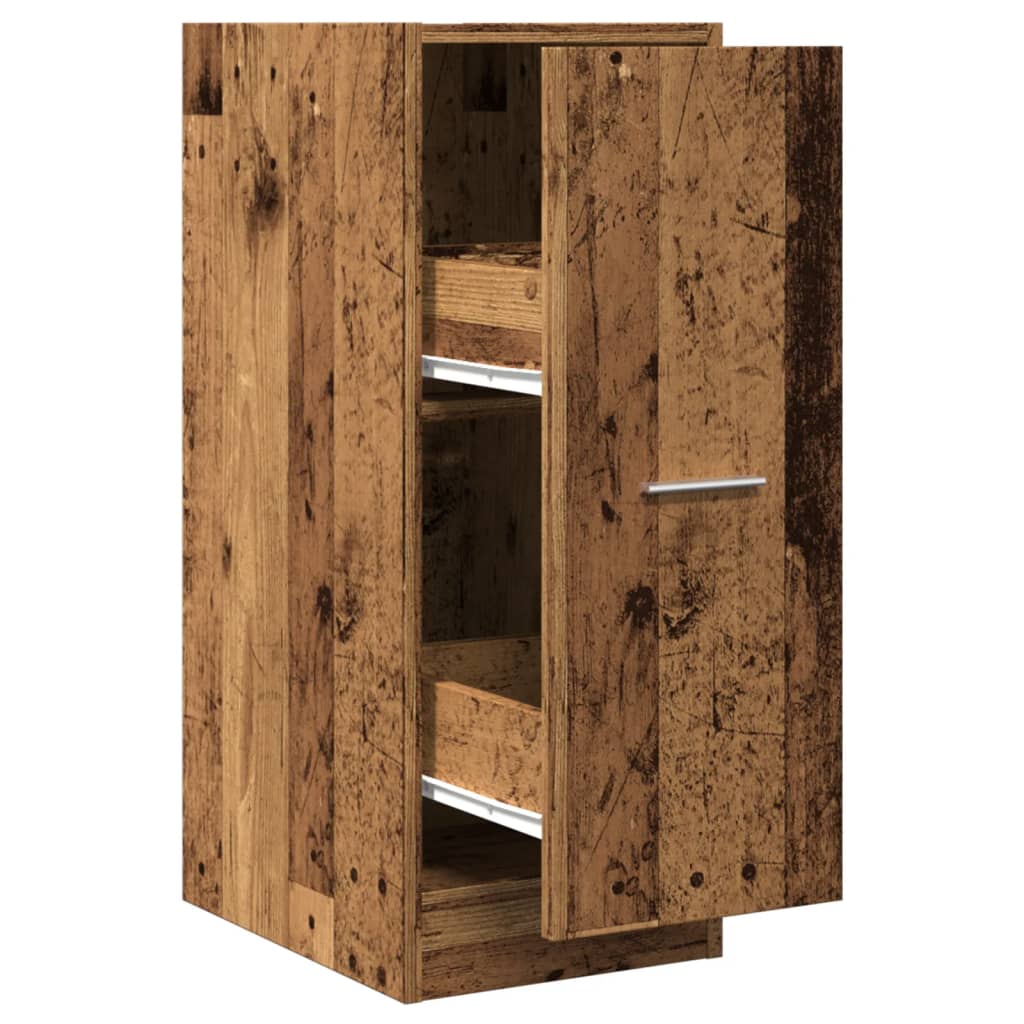 Armoire d'apothicaire aspect bois de récupération 30x41x77,5 cm en bois