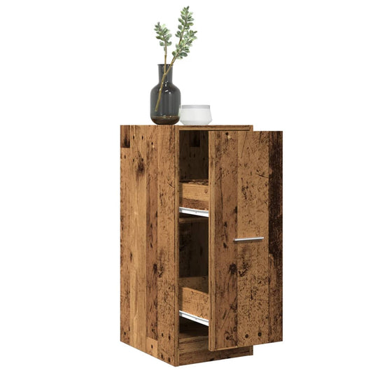 Armoire d'apothicaire aspect bois de récupération 30x41x77,5 cm en bois