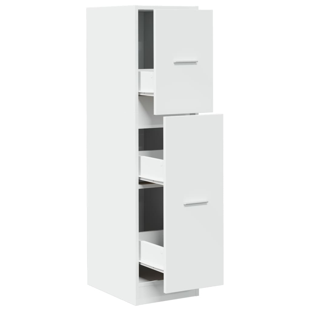 Armoire d'apothicaire blanc 30x41x118 cm en bois