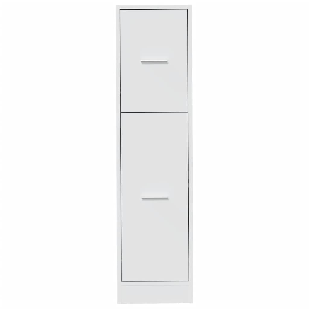 Armoire d'apothicaire blanc 30x41x118 cm en bois