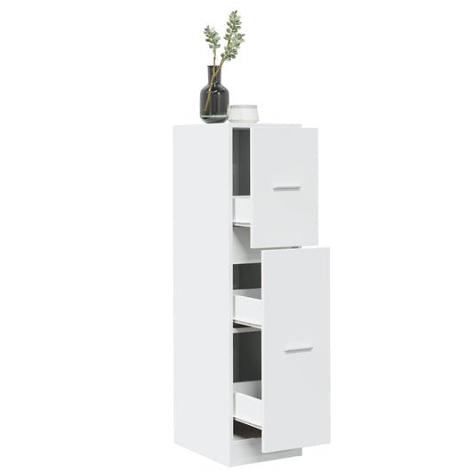 Armoire d'apothicaire blanc 30x41x118 cm en bois