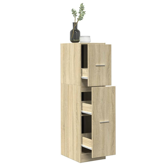 Armoire d'apothicaire chêne Sonoma 30x41x118 cm matériau bois