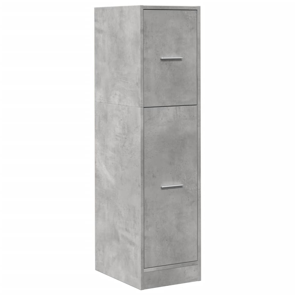 Armoire d'apothicaire gris béton 30x41x118 cm en bois