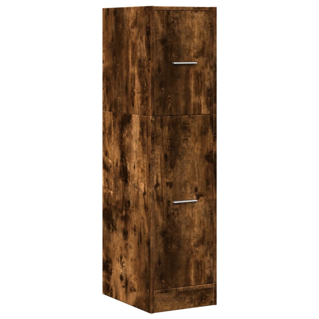 Armoire d'apothicaire chêne fumé 30x41x118 cm en bois