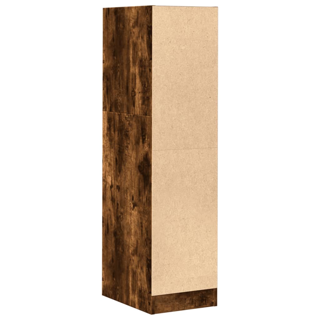 Armoire d'apothicaire chêne fumé 30x41x118 cm en bois