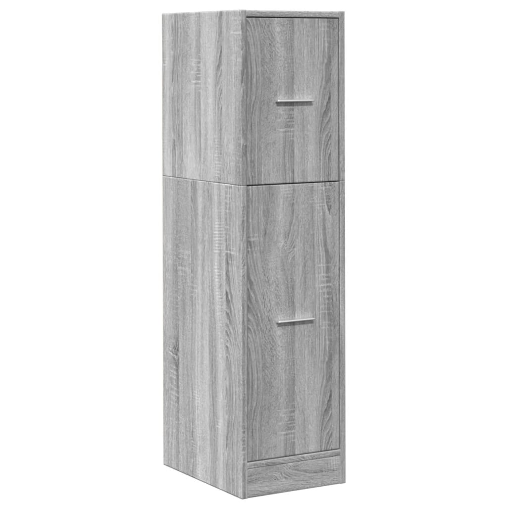 Armoire d'apothicaire gris Sonoma 30x41x118 cm en bois