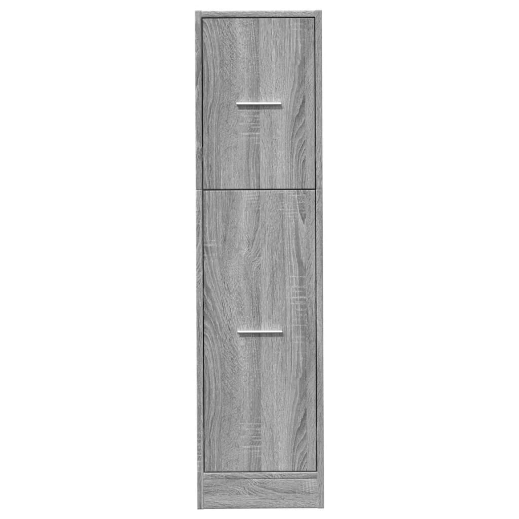 Armoire d'apothicaire gris Sonoma 30x41x118 cm en bois