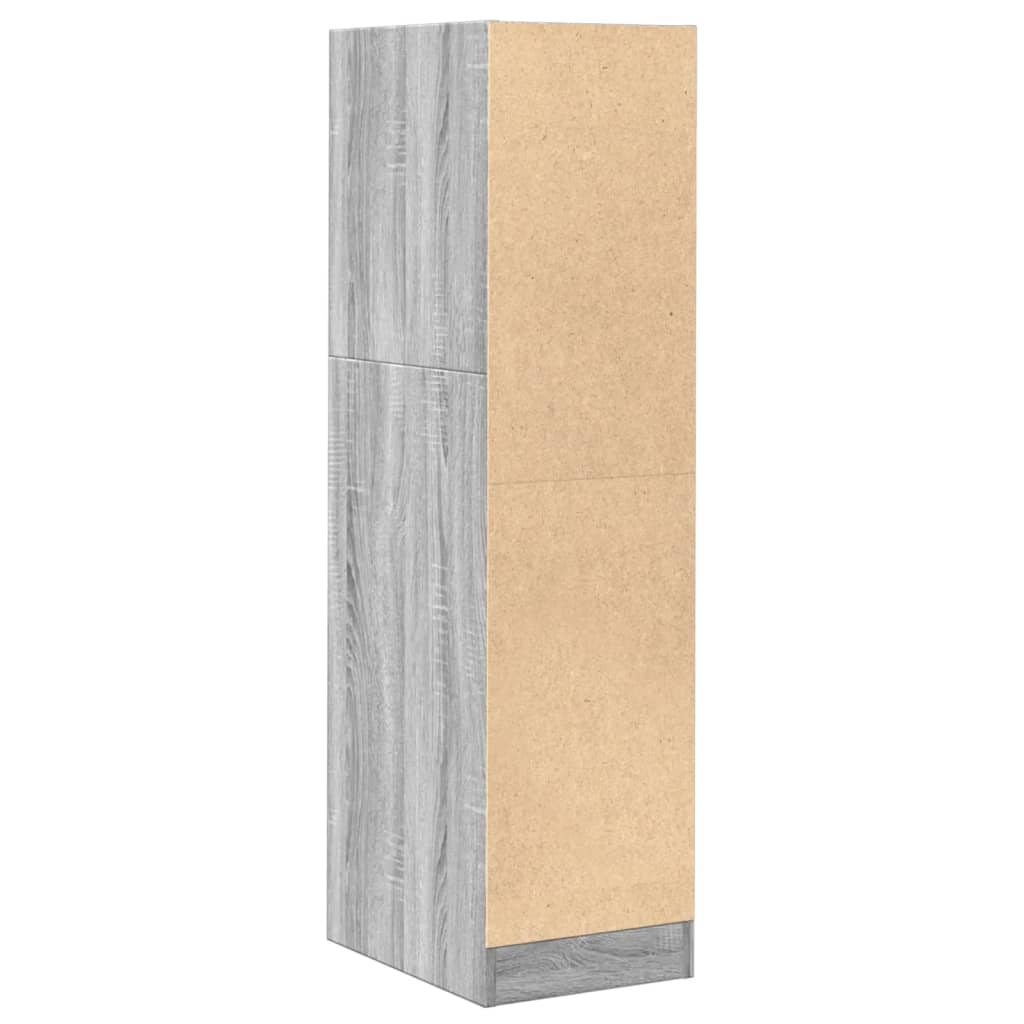 Armoire d'apothicaire gris Sonoma 30x41x118 cm en bois