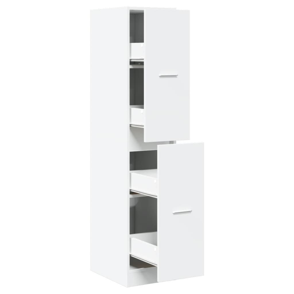 Armoire d'apothicaire blanc 30x41x144,5 cm en bois