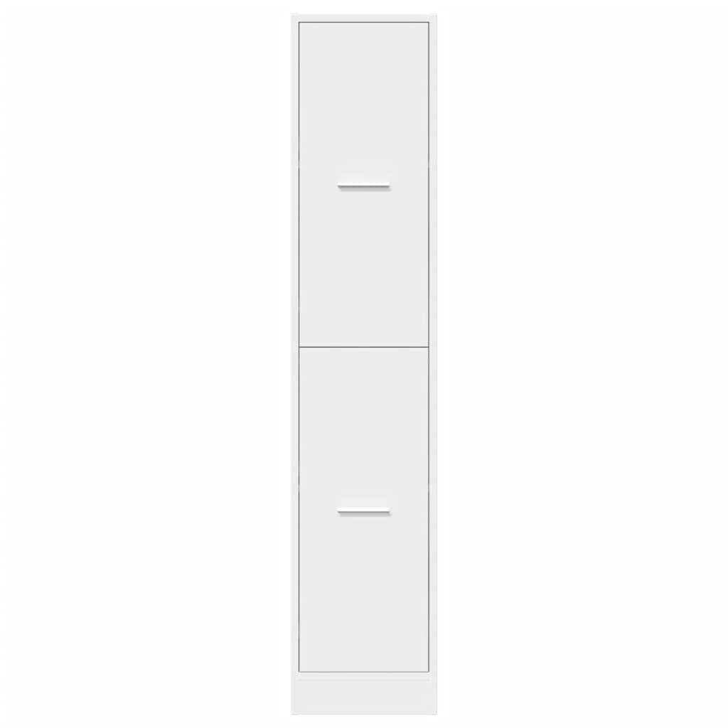 Armoire d'apothicaire blanc 30x41x144,5 cm en bois