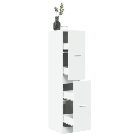 Armoire d'apothicaire blanc 30x41x144,5 cm en bois