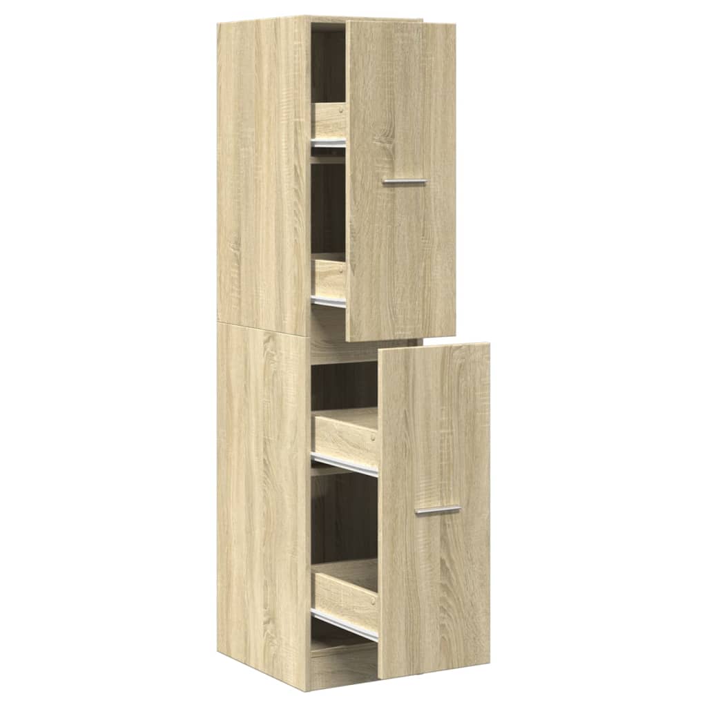 Armoire d'apothicaire chêne Sonoma 30x41x144,5 cm en bois