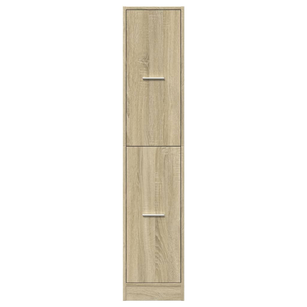 Armoire d'apothicaire chêne Sonoma 30x41x144,5 cm en bois