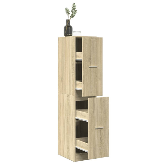 Armoire d'apothicaire chêne Sonoma 30x41x144,5 cm en bois