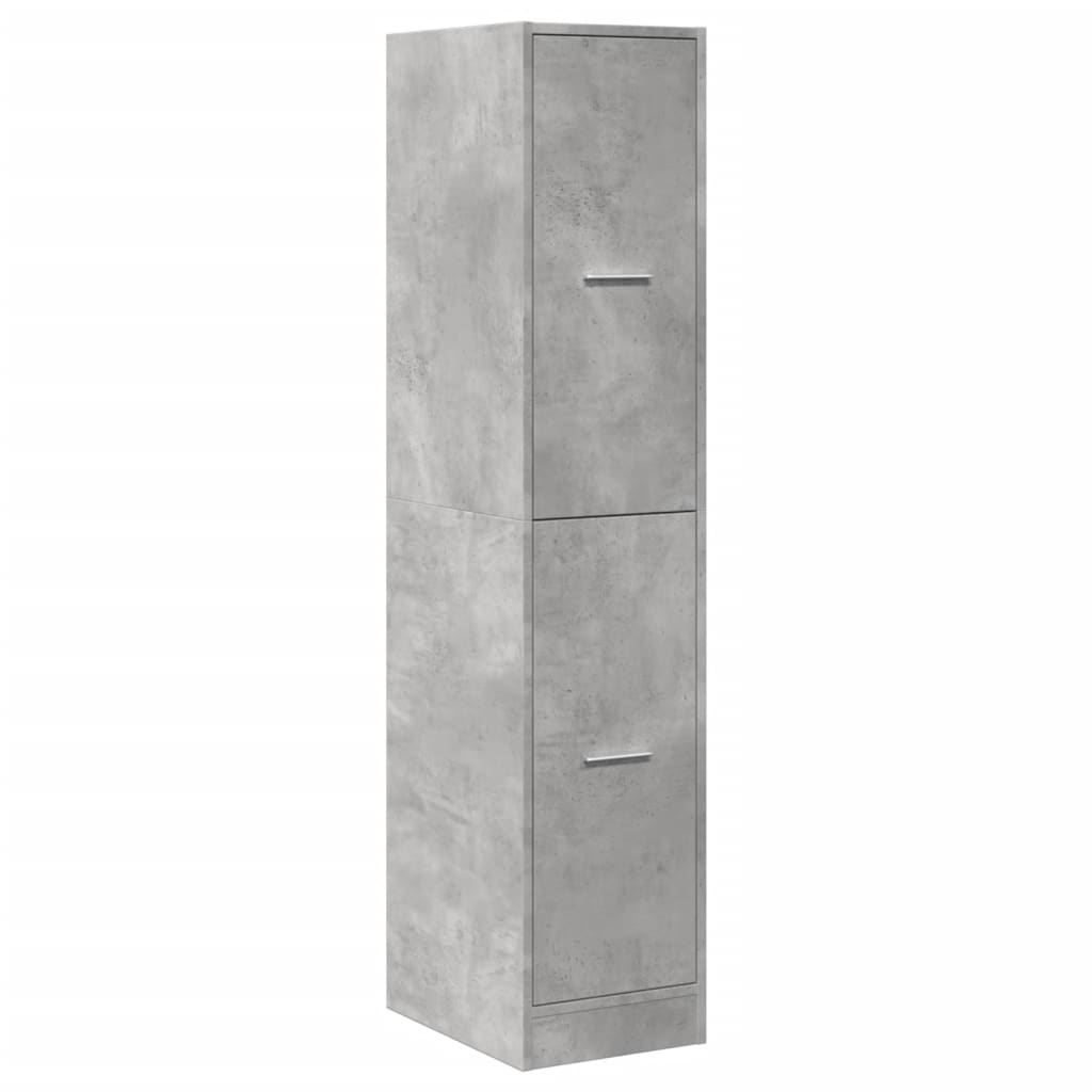 Apothekerschrank Betongrau 30x41x144,5 cm Holzwerkstoff