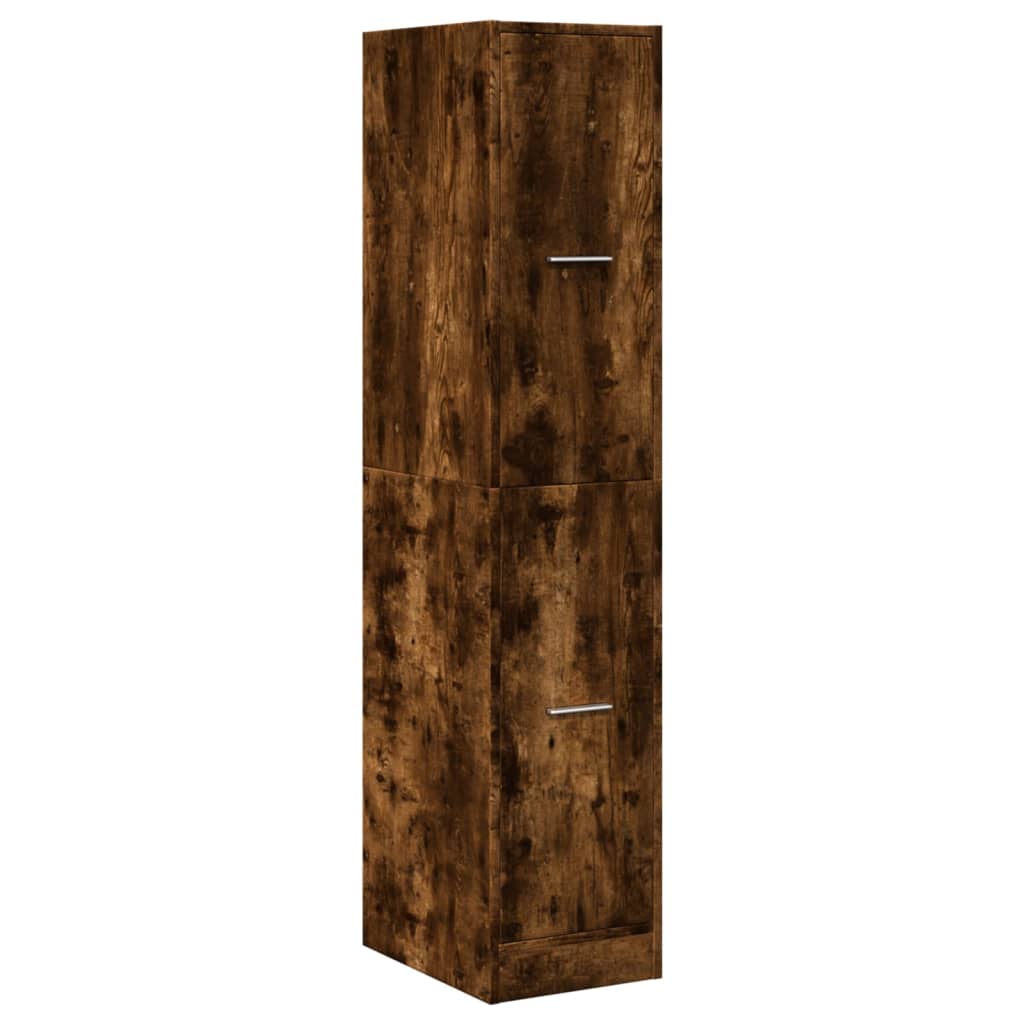 Armoire d'apothicaire chêne fumé 30x41x144,5 cm en bois