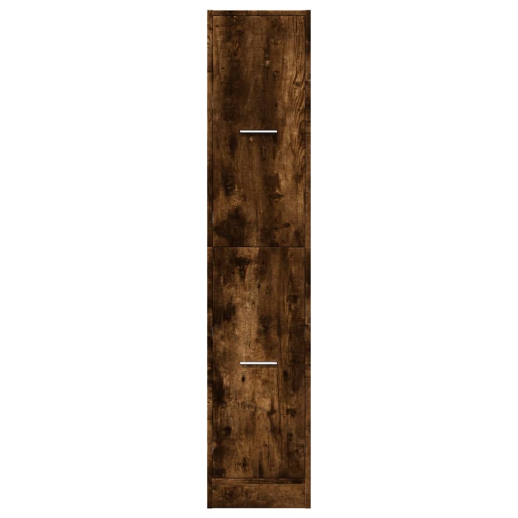 Armoire d'apothicaire chêne fumé 30x41x144,5 cm en bois