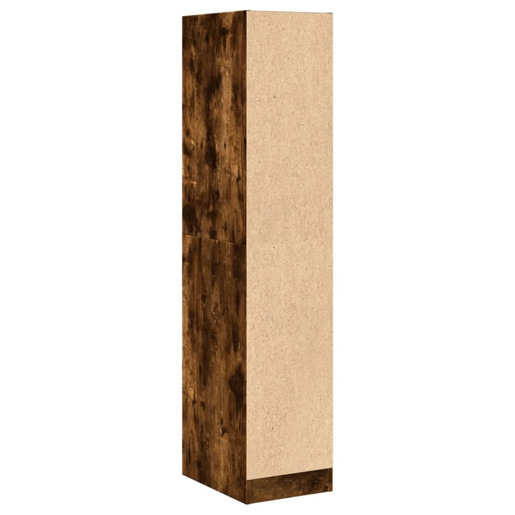 Armoire d'apothicaire chêne fumé 30x41x144,5 cm en bois