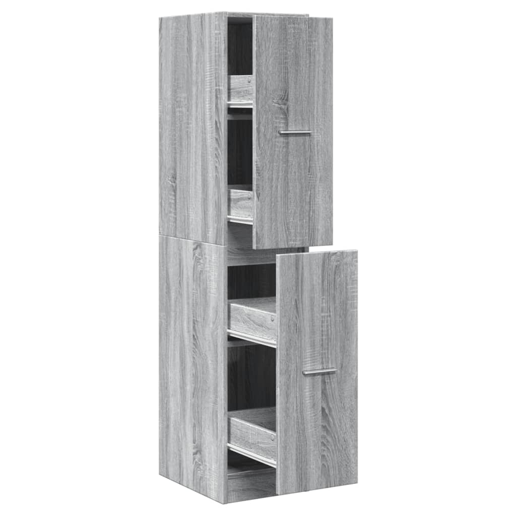 Armoire d'apothicaire gris Sonoma 30x41x144,5 cm en bois