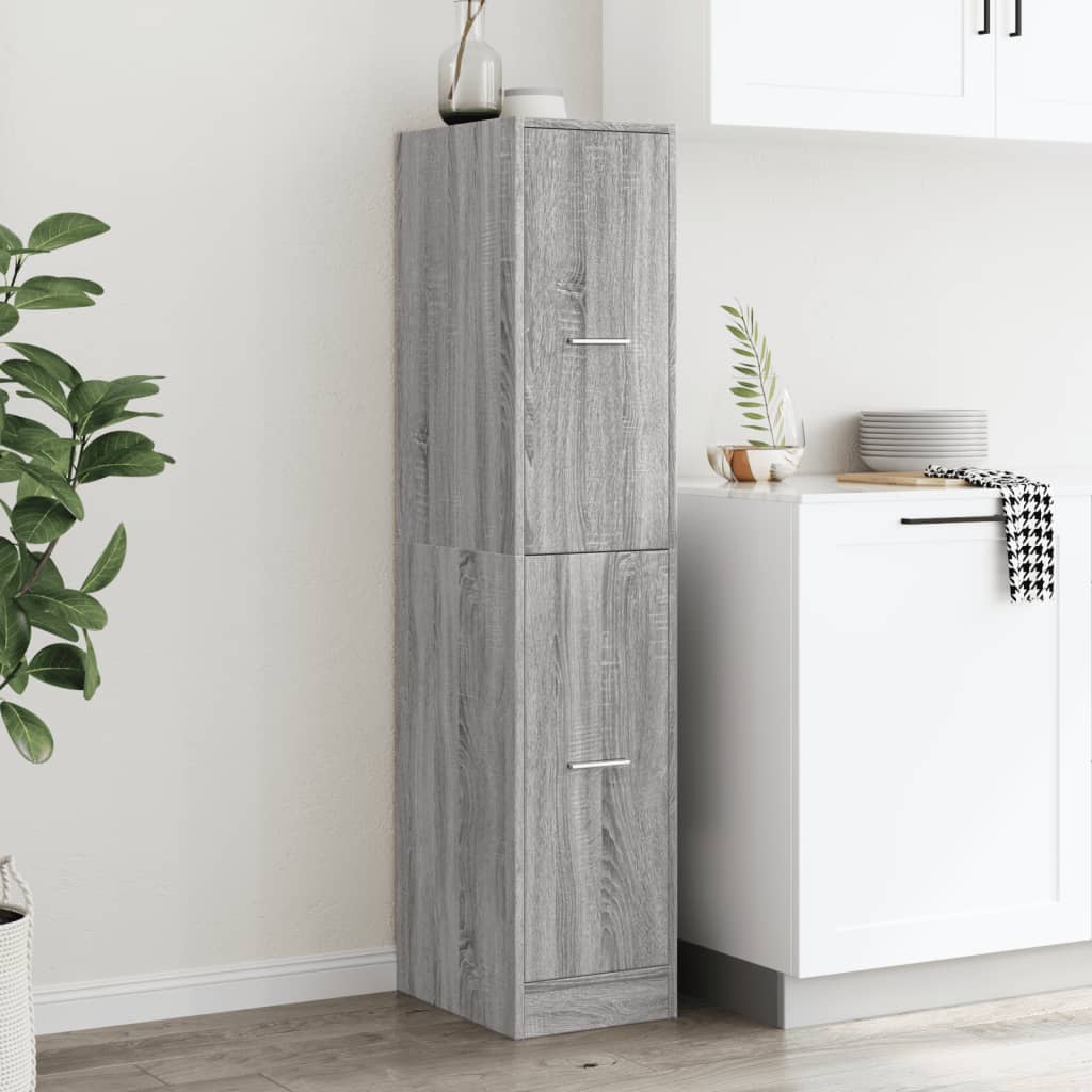 Armoire d'apothicaire gris Sonoma 30x41x144,5 cm en bois