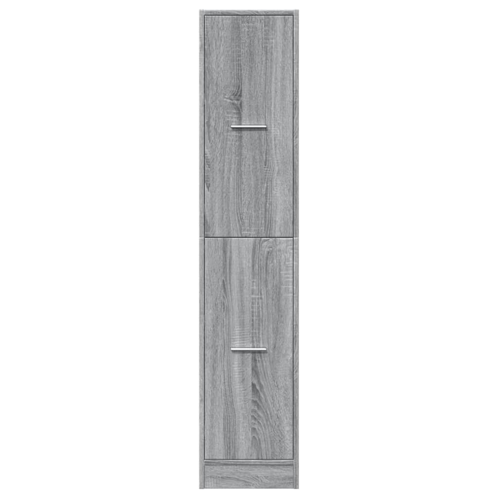 Apothekerschrank Grau Sonoma 30x41x144,5 cm Holzwerkstoff