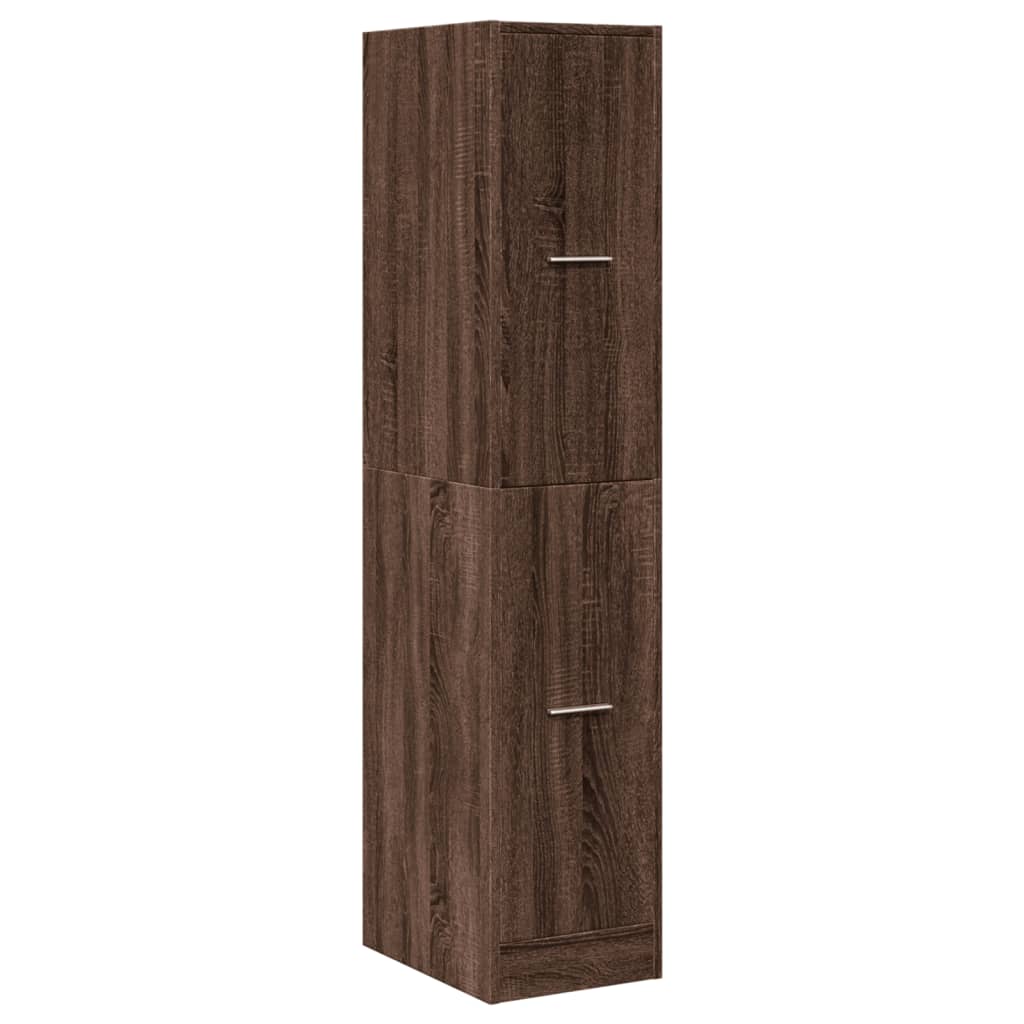 Armoire d'apothicaire aspect chêne 30x41x144,5 cm en bois