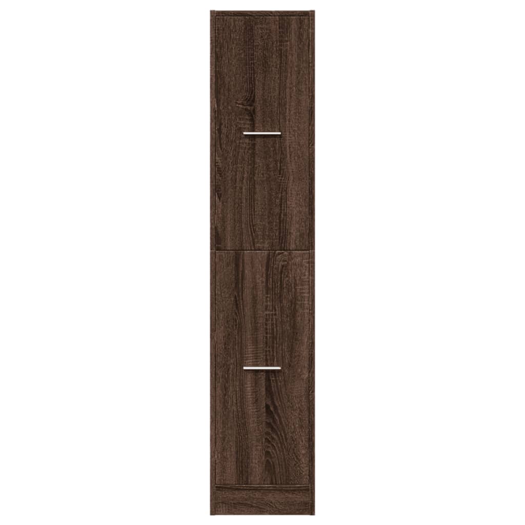 Armoire d'apothicaire aspect chêne 30x41x144,5 cm en bois