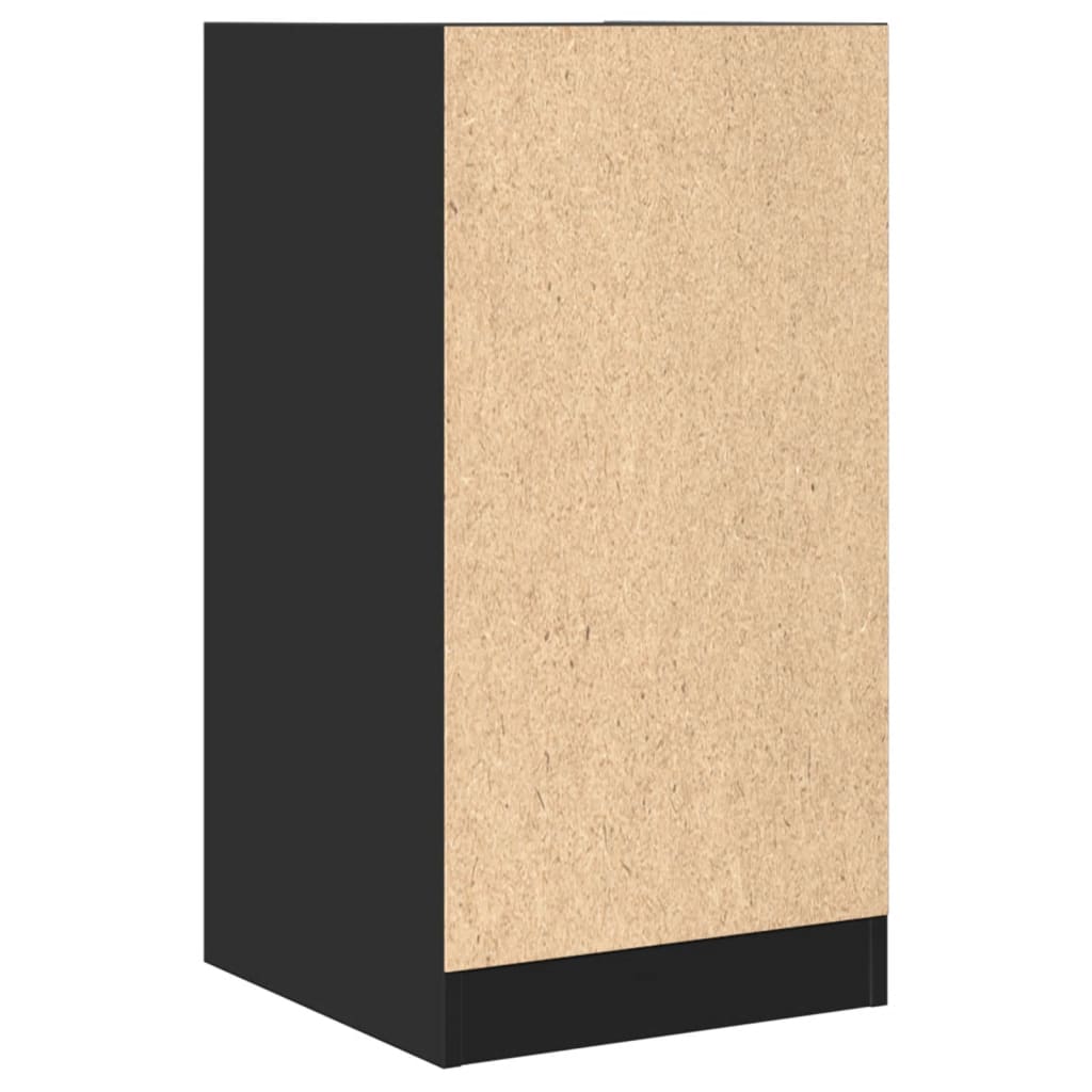 Armoire d'apothicaire noire 40x41x77,5 cm en bois