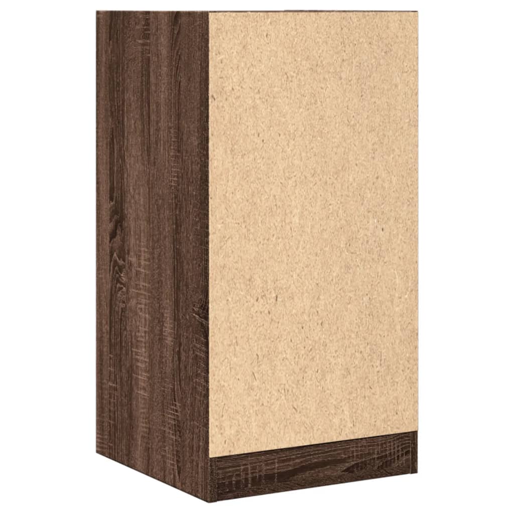 Armoire d'apothicaire aspect chêne brun 40x41x77,5 cm en bois