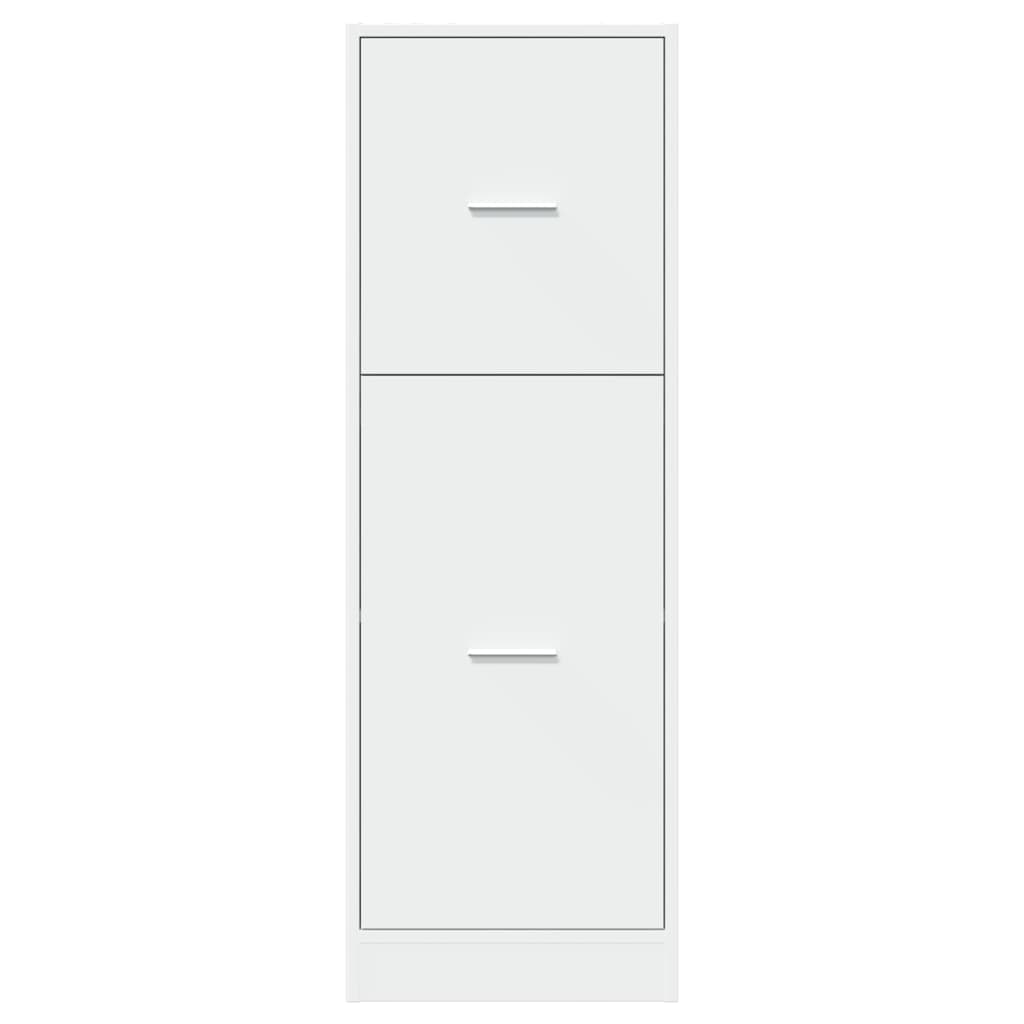 Armoire d'apothicaire blanc 40x41x118 cm en bois