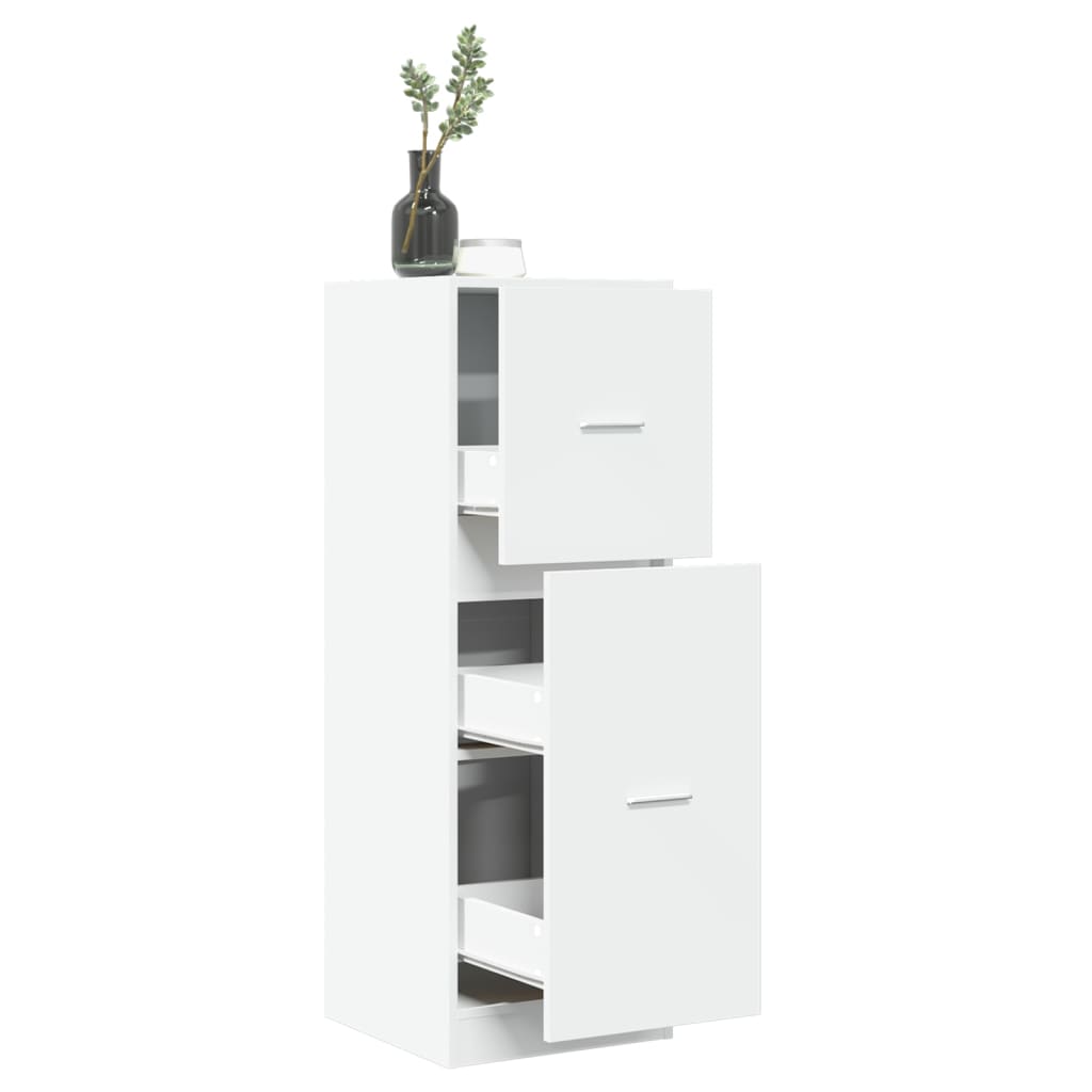 Armoire d'apothicaire blanc 40x41x118 cm en bois