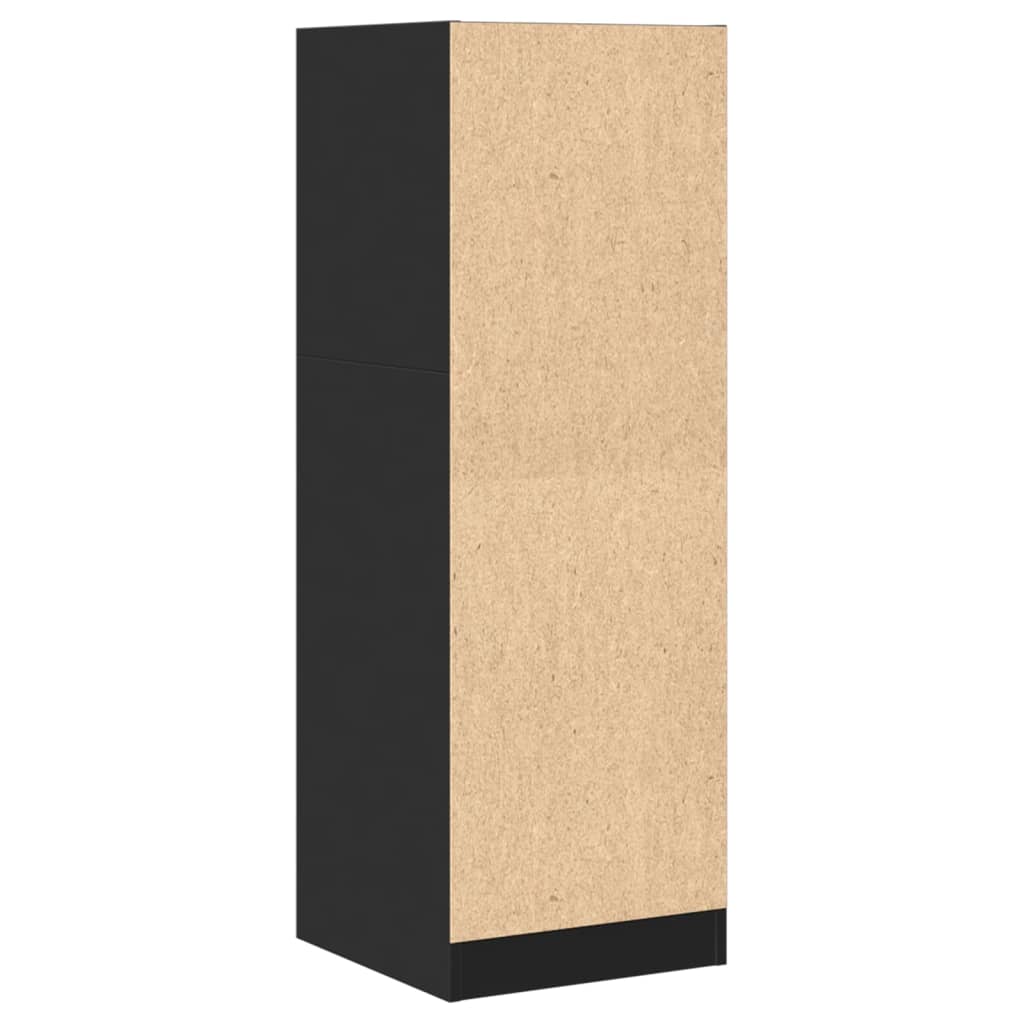 Armoire d'apothicaire noir 40x41x118 cm en bois