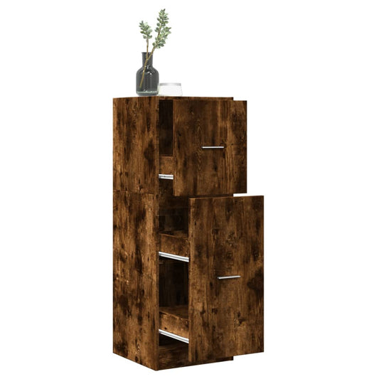 Apothekerschrank Räuchereiche 40x41x118 cm Holzwerkstoff