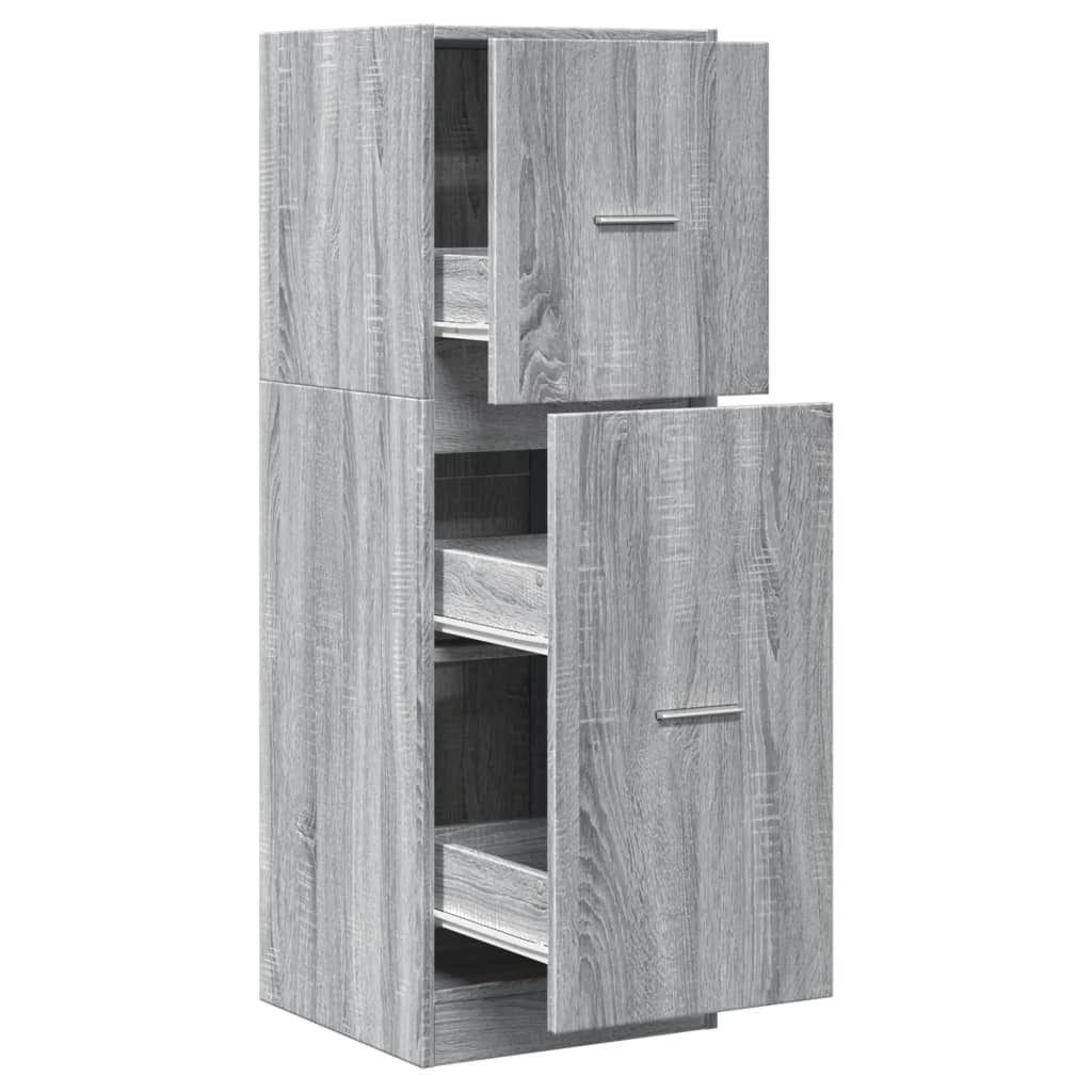 Armoire d'apothicaire gris Sonoma 40x41x118 cm en bois