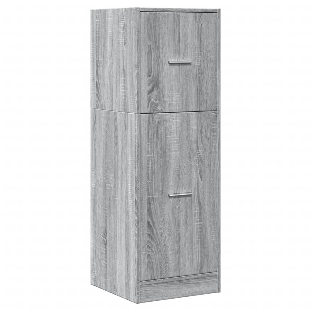 Armoire d'apothicaire gris Sonoma 40x41x118 cm en bois