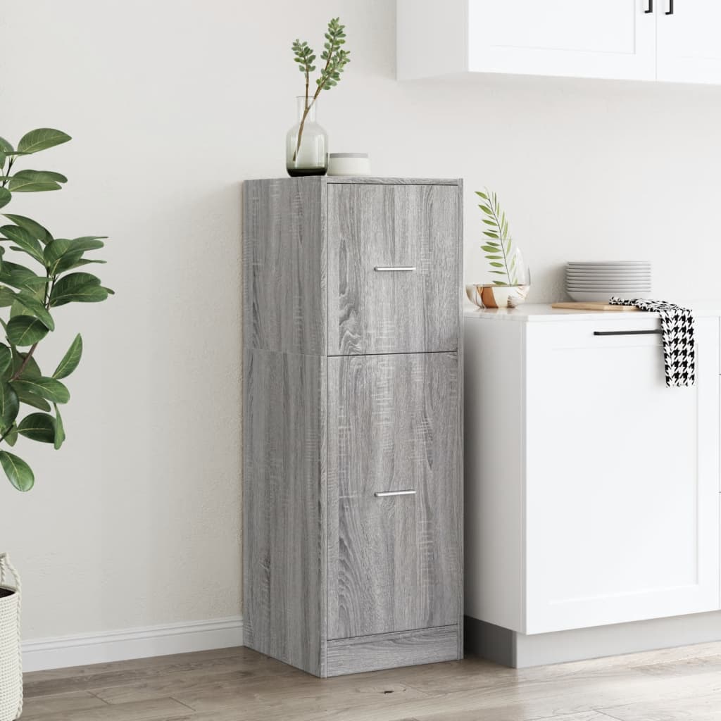 Armoire d'apothicaire gris Sonoma 40x41x118 cm en bois