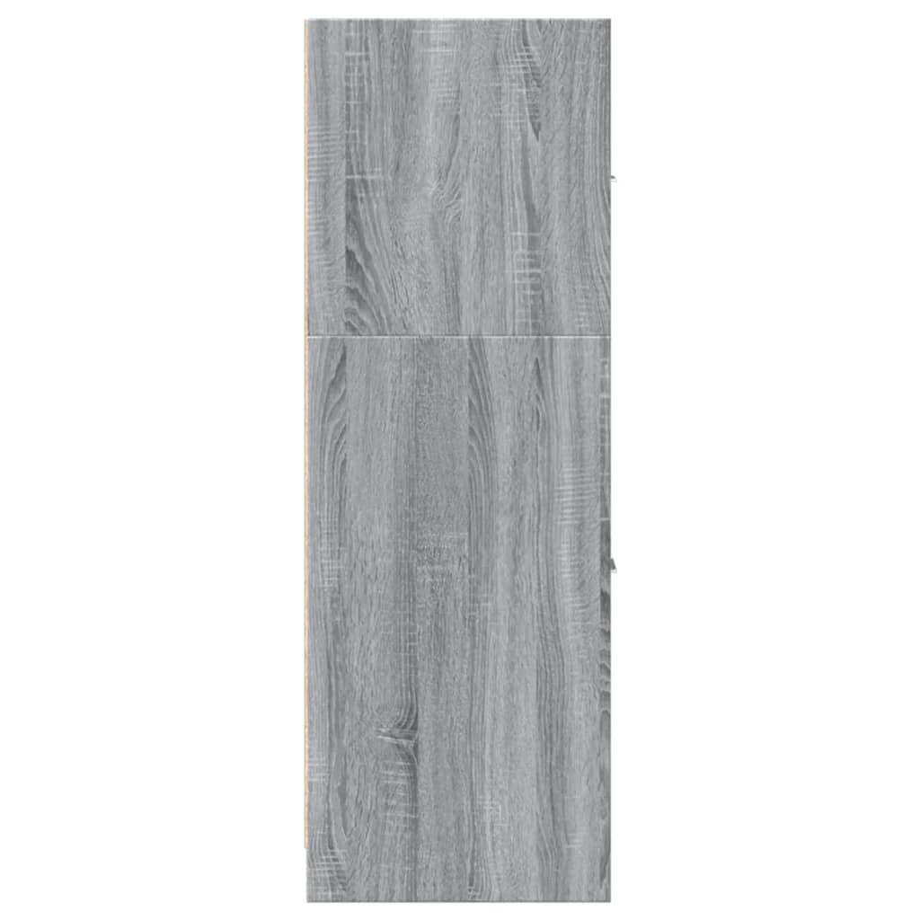 Apothekerschrank Grau Sonoma 40x41x118 cm Holzwerkstoff