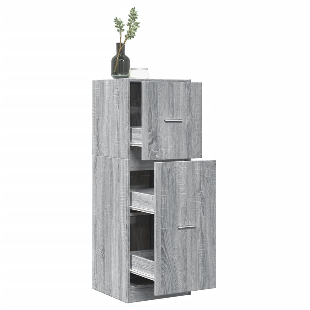 Armoire d'apothicaire gris Sonoma 40x41x118 cm en bois