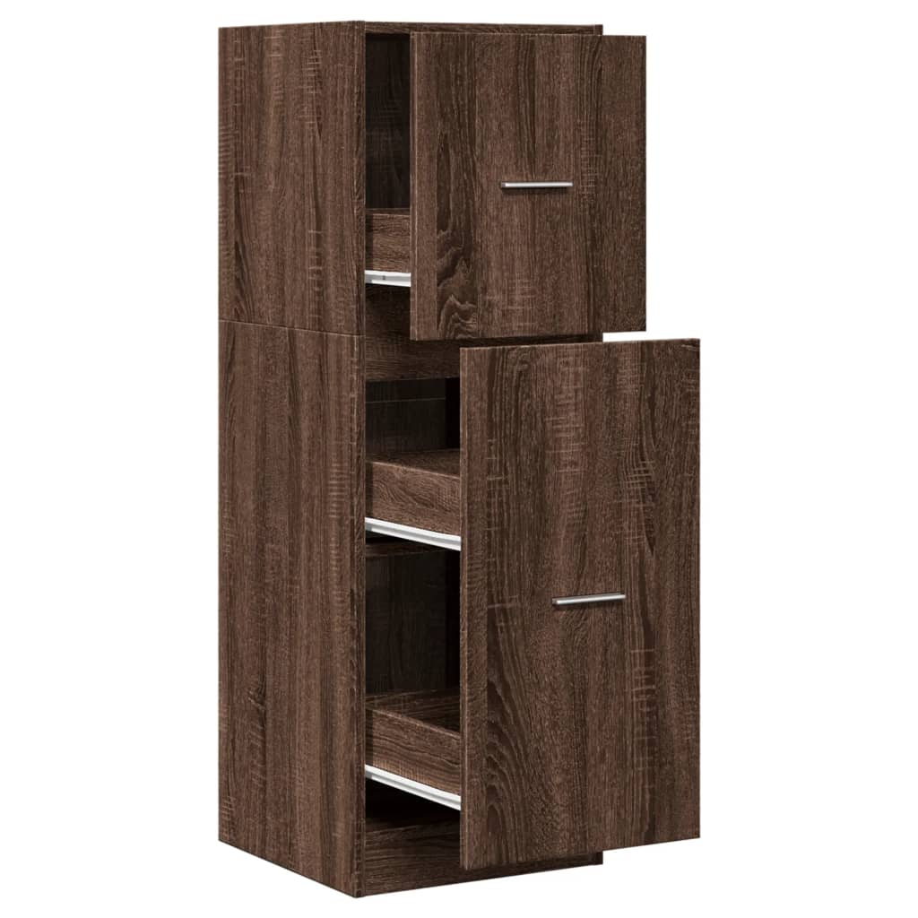 Apothekerschrank Eichen-Optik 40x41x118 cm Holzwerkstoff