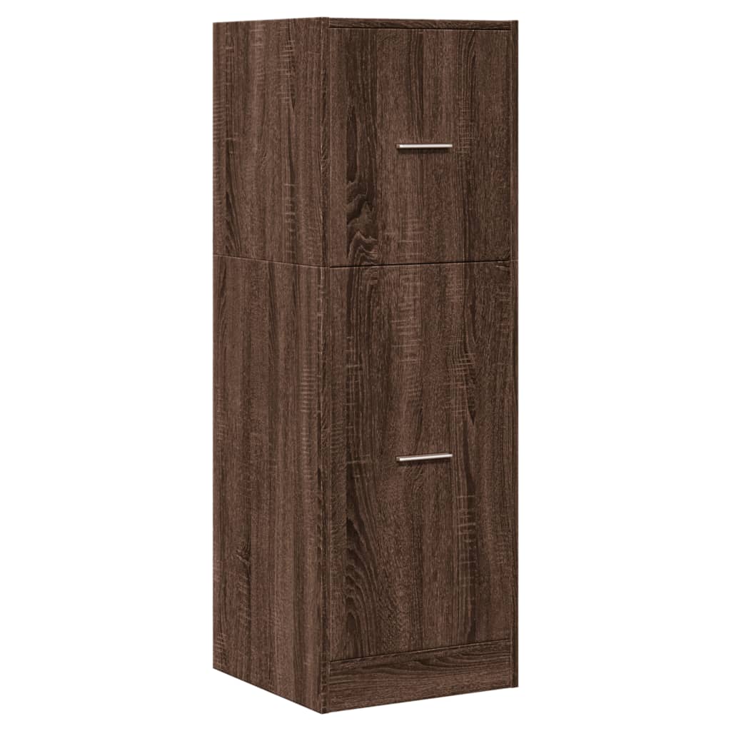 Armoire d'apothicaire aspect chêne 40x41x118 cm en bois