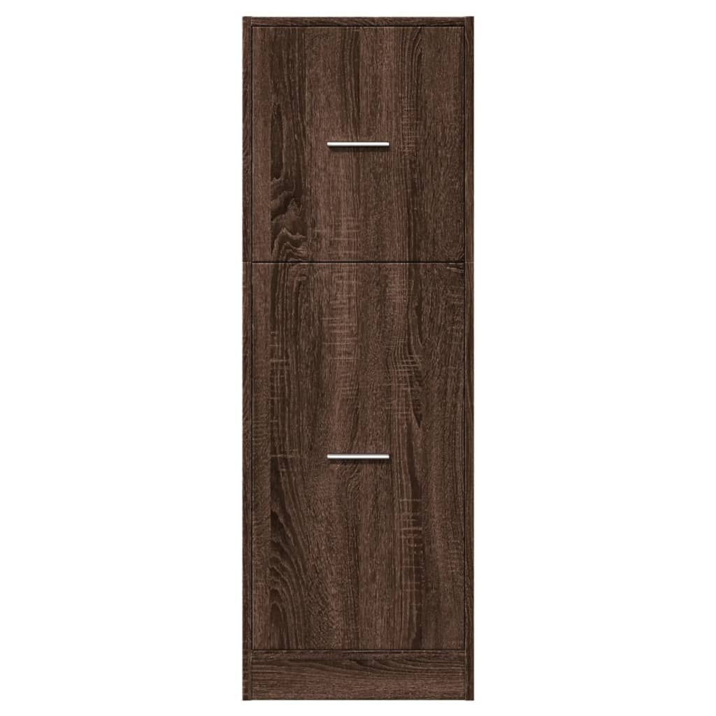 Armoire d'apothicaire aspect chêne 40x41x118 cm en bois